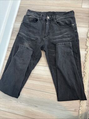 Kollar Black Men's Slim-Fit Jeans 32